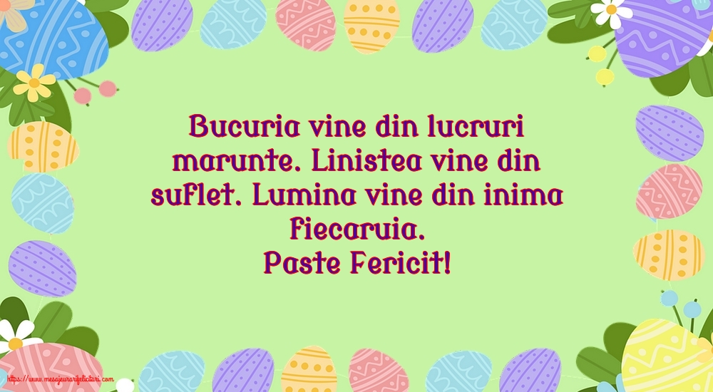 Paste Fericit!