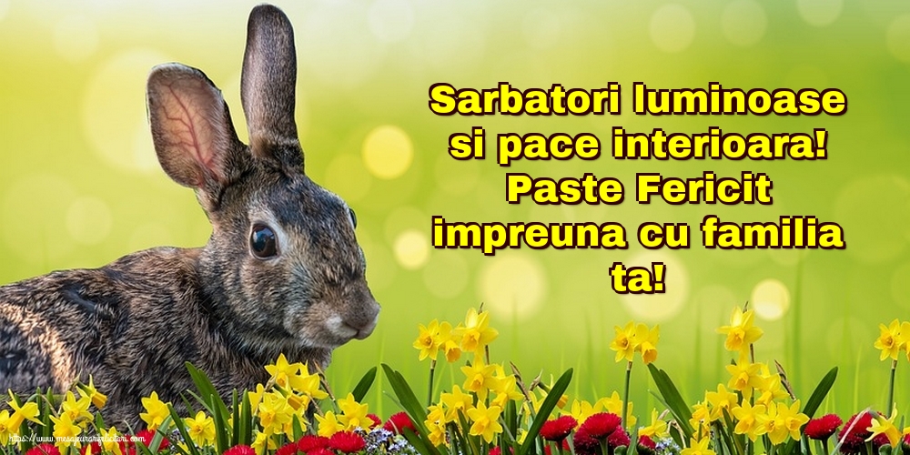 Paste Fericit impreuna cu familia ta!