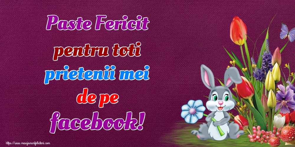 Paste Fericit pentru toti prietenii mei de pe facebook!