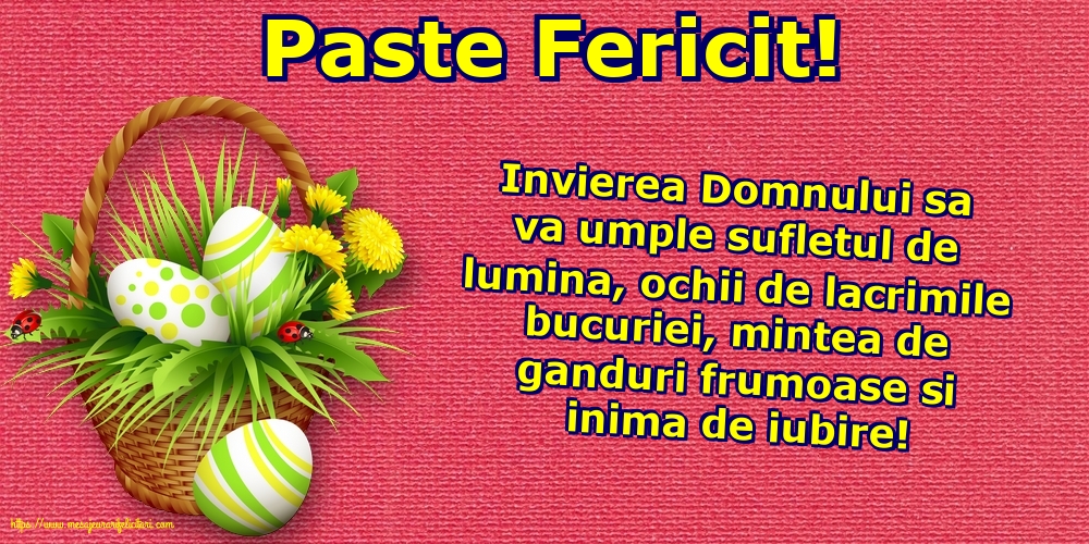 Paste Fericit!