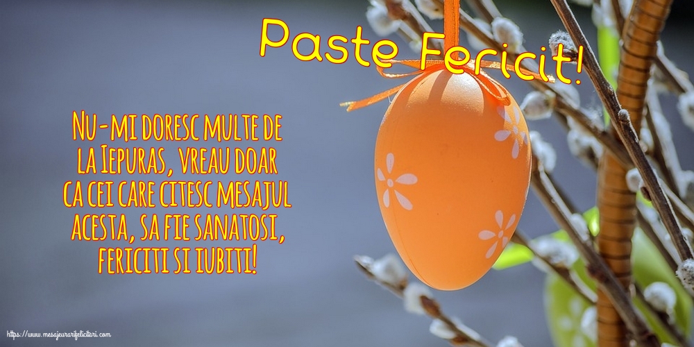 Paste Fericit!