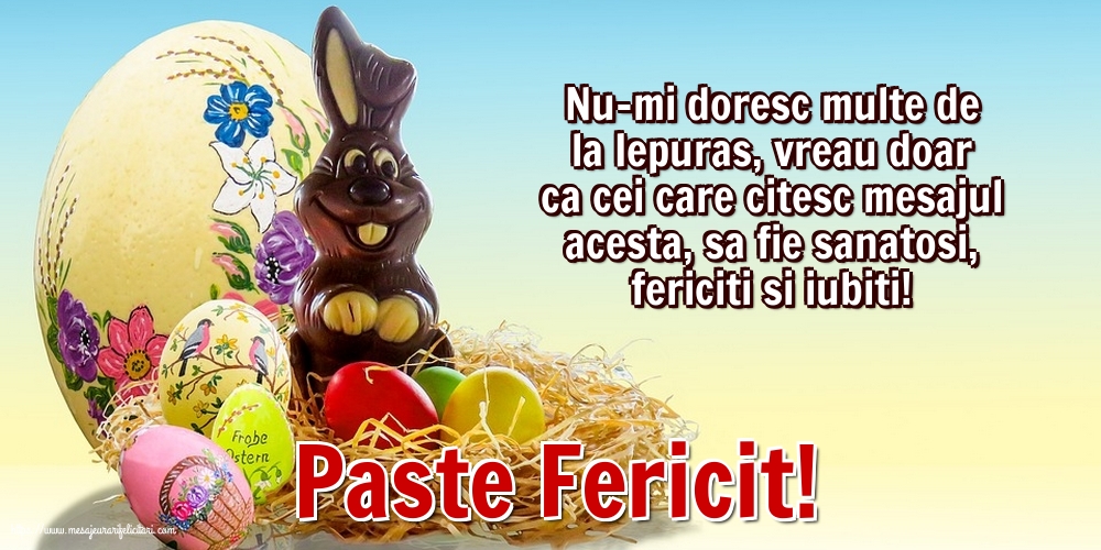 Paste Fericit!