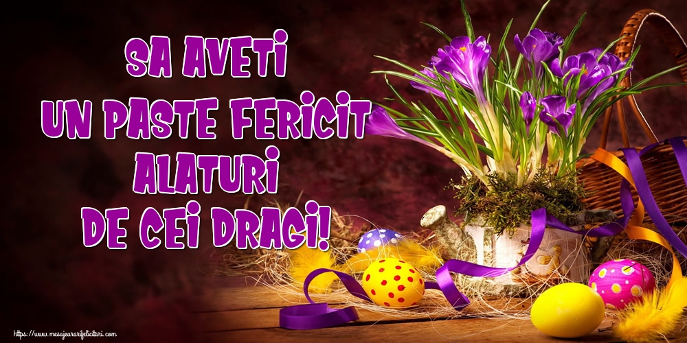 Sa aveti un Paste Fericit alaturi de cei dragi!