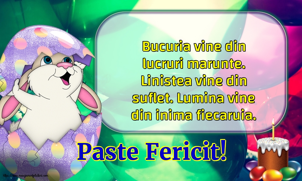 Paste Fericit!