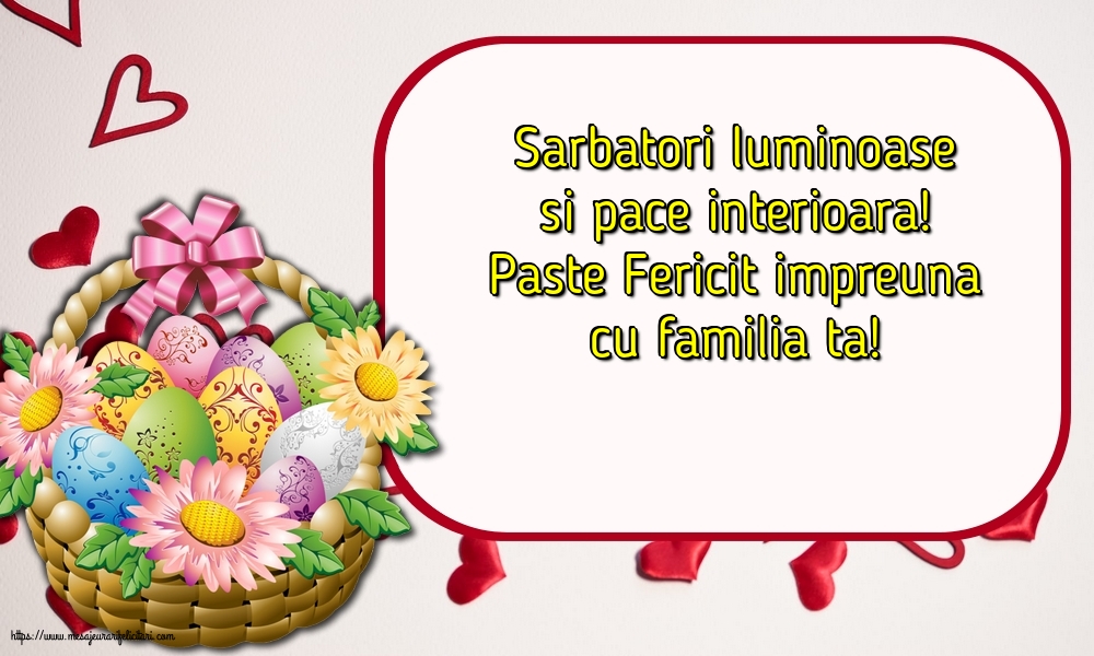 Paste Fericit impreuna cu familia ta!