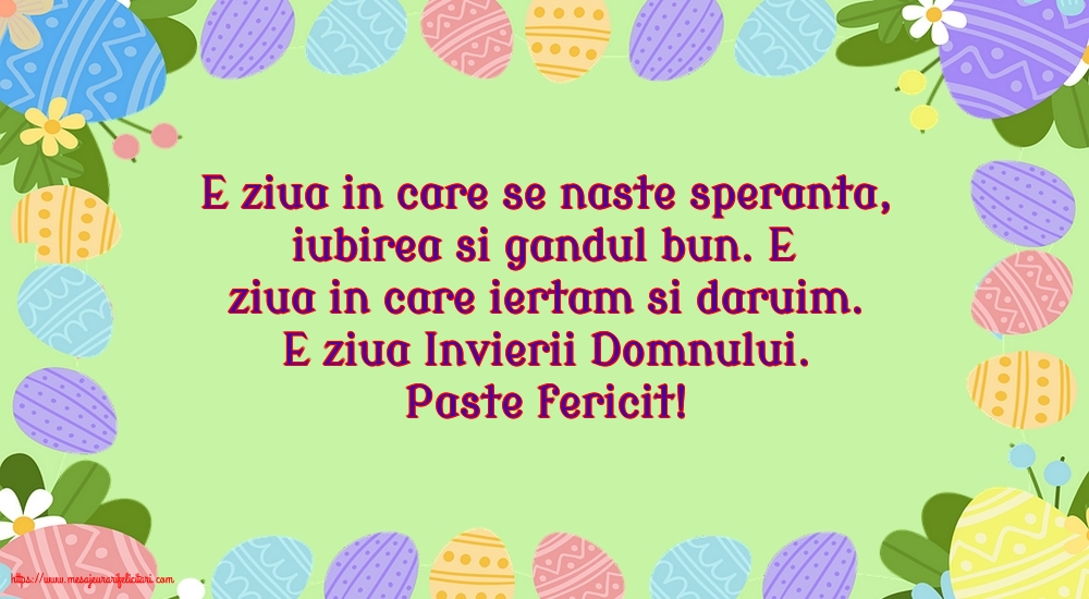 Paste Paste fericit!
