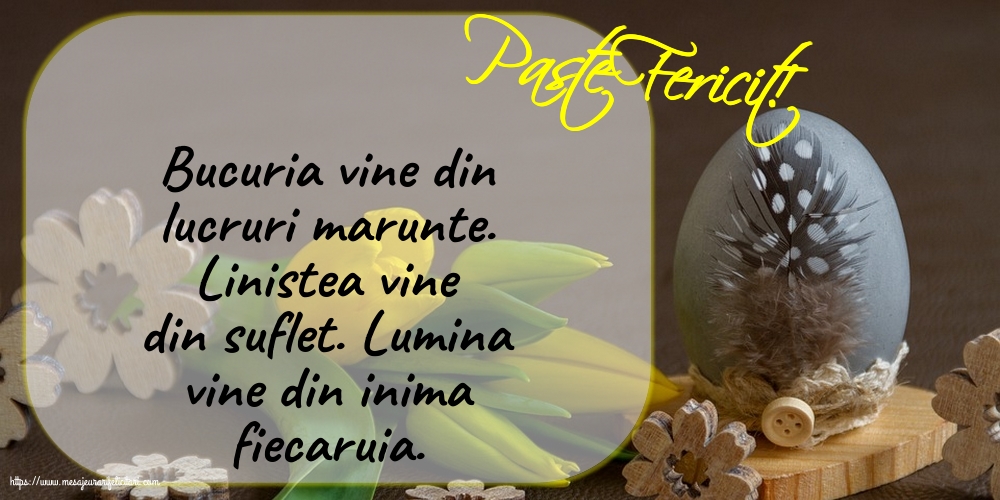 Paste Fericit!