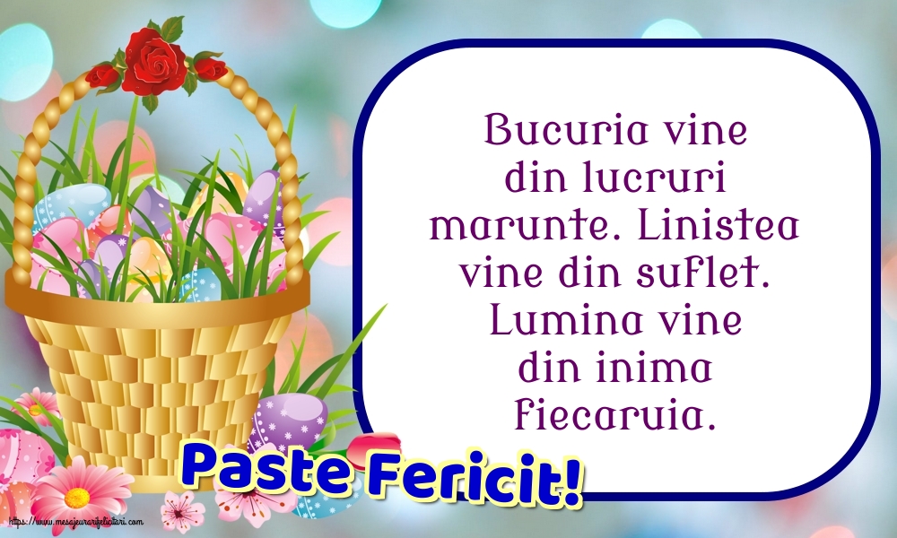 Paste Fericit!