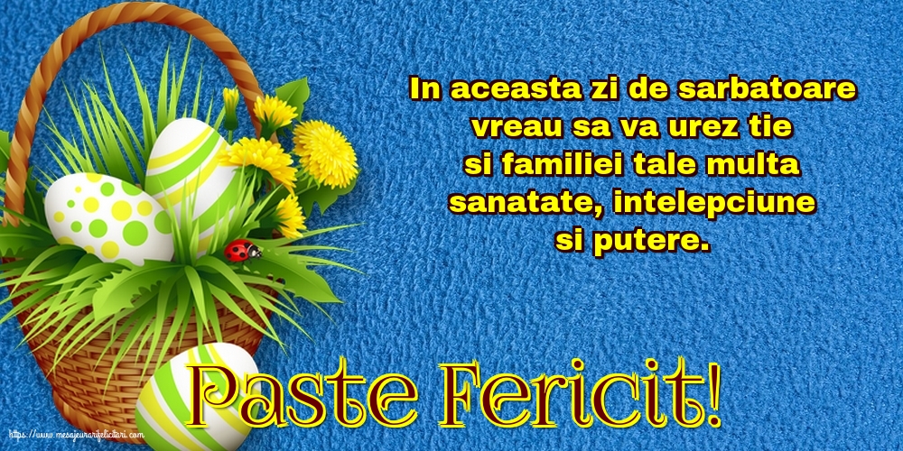 Paste Fericit!