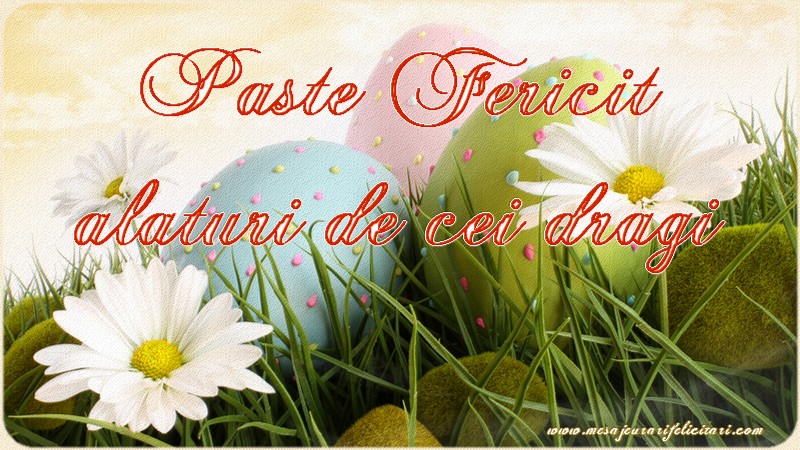 Va doresc un Paste fericit alaturi de cei dragi!