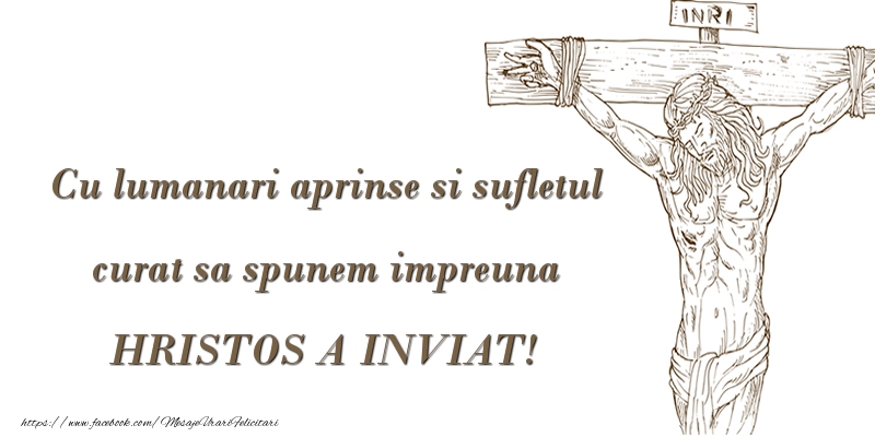 Cu lumanari aprinse si sufletul curat sa spunem impreuna HRISTOS A INVIAT!
