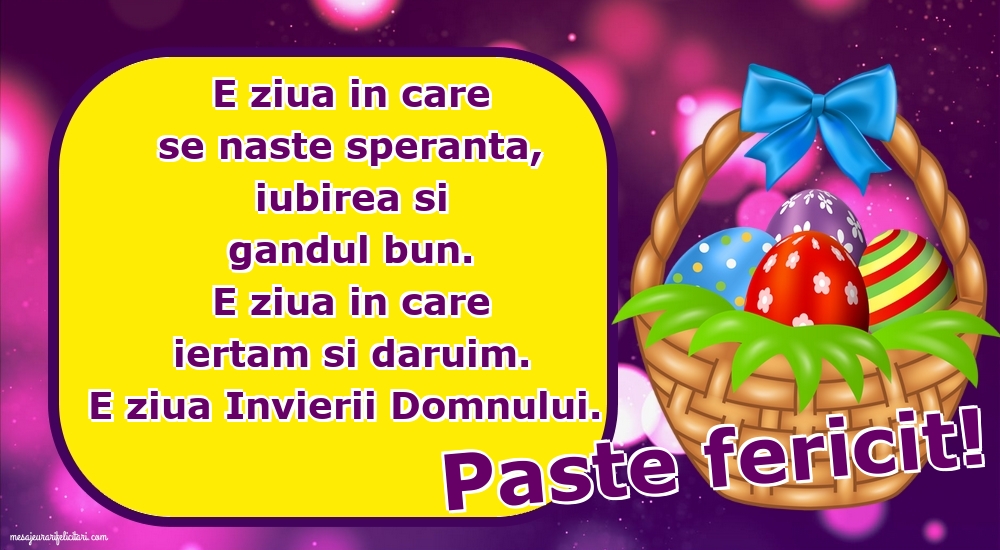 Paste fericit!