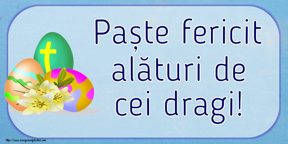 Paste Paște fericit alături de cei dragi! ~ ouă cu cruce