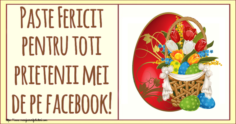 Paste Fericit pentru toti prietenii mei de pe facebook! ~ aranjament cu lalele și ouă