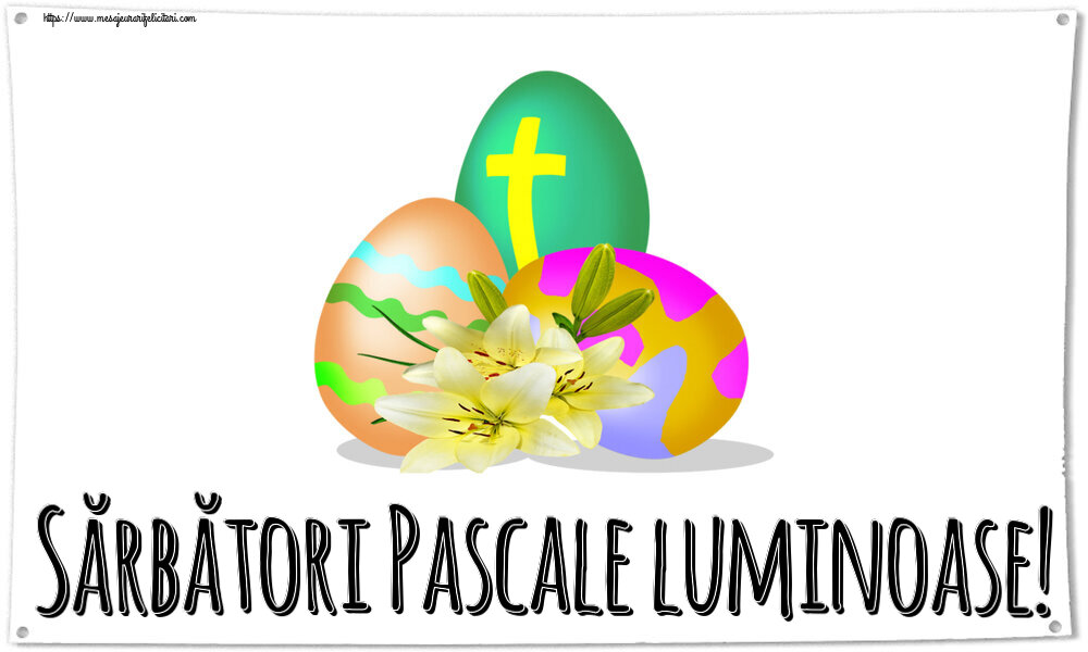 Paste Sărbători Pascale luminoase! ~ ouă cu cruce