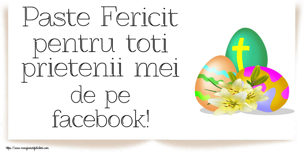 Paste Paste Fericit pentru toti prietenii mei de pe facebook! ~ ouă cu cruce