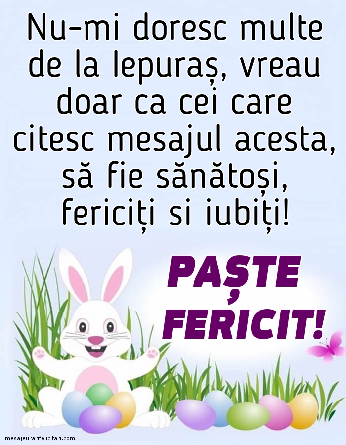Felicitari de Paste - Paste Fericit! - mesajeurarifelicitari.com