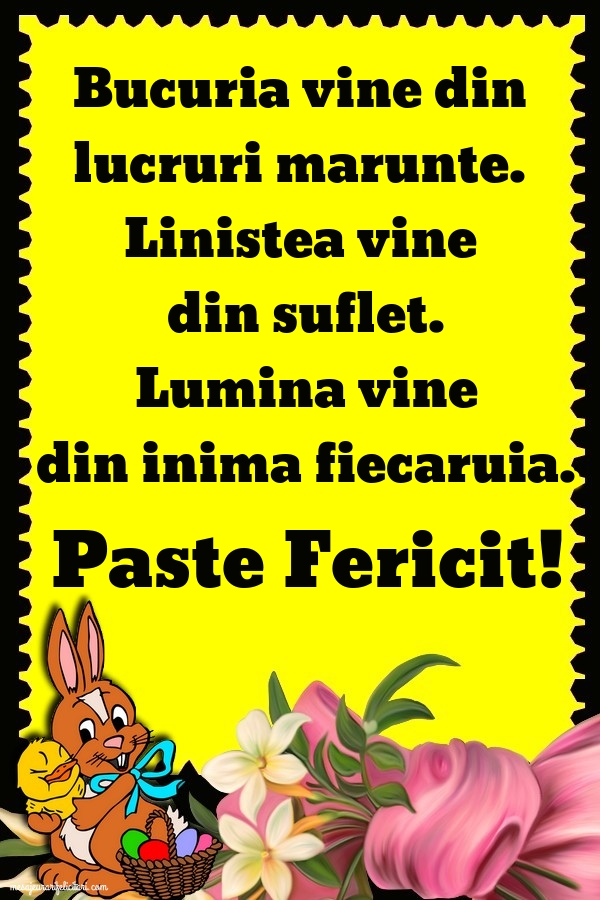 Felicitari de Paste - Paste Fericit! - mesajeurarifelicitari.com