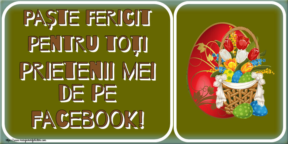 Paște Fericit pentru toți prietenii mei de pe facebook! ~ aranjament cu lalele și ouă