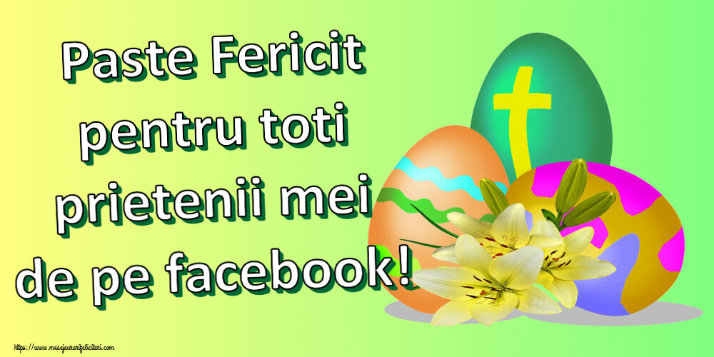 Paste Fericit pentru toti prietenii mei de pe facebook! ~ ouă cu cruce