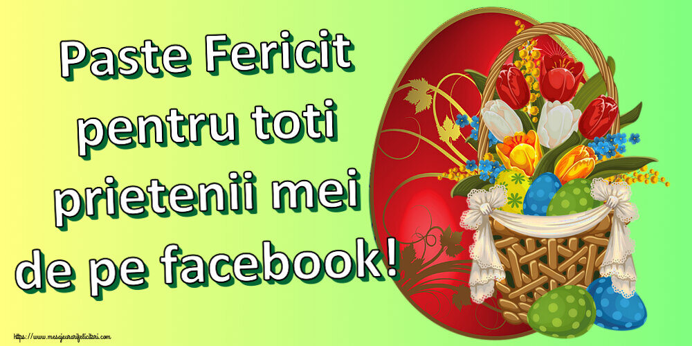 Paste Fericit pentru toti prietenii mei de pe facebook! ~ aranjament cu lalele și ouă