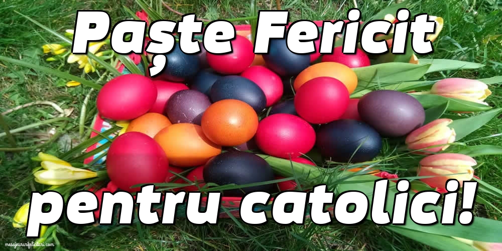 Paște Fericit pentru catolici!