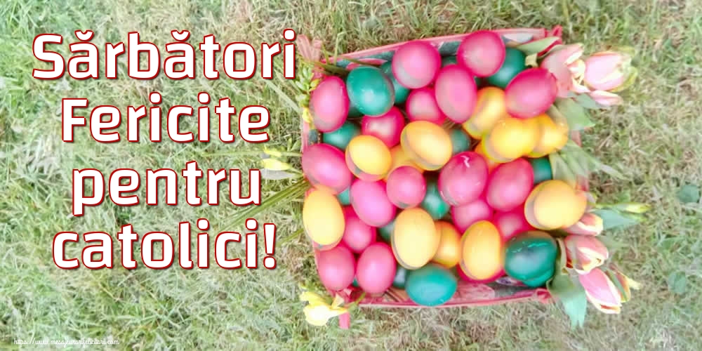 Sărbători Fericite pentru catolici!