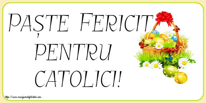 Paștele Catolic Paște Fericit pentru catolici! ~ aranjament cu ouă, flori de câmp și fluturi