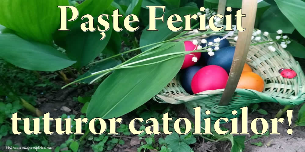 Paște Fericit tuturor catolicilor!