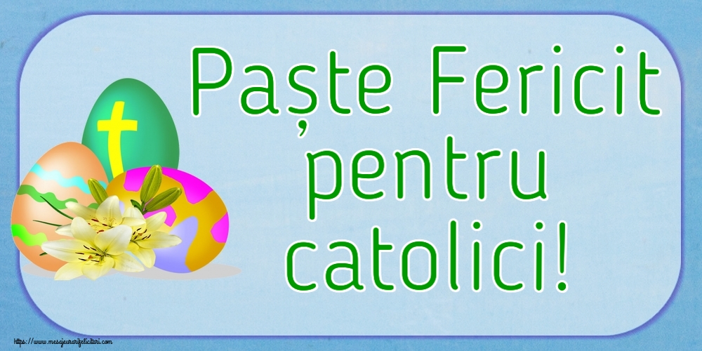 Paște Fericit pentru catolici! ~ ouă cu cruce