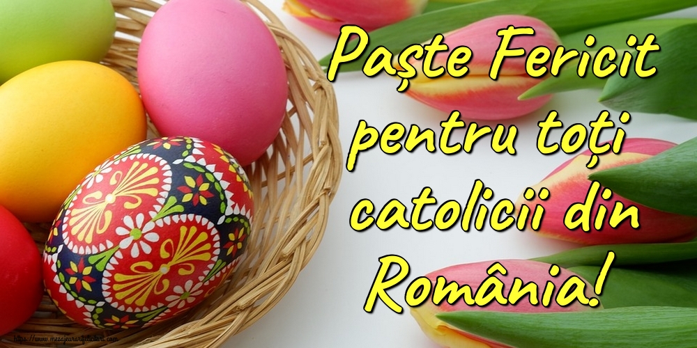 Paște Fericit pentru toți catolicii din România!