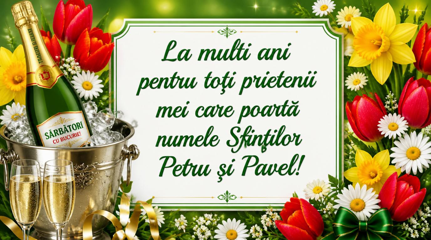 La multi ani pentru toti prietenii mei care poarta numele Sfintilor Petru si Pavel!