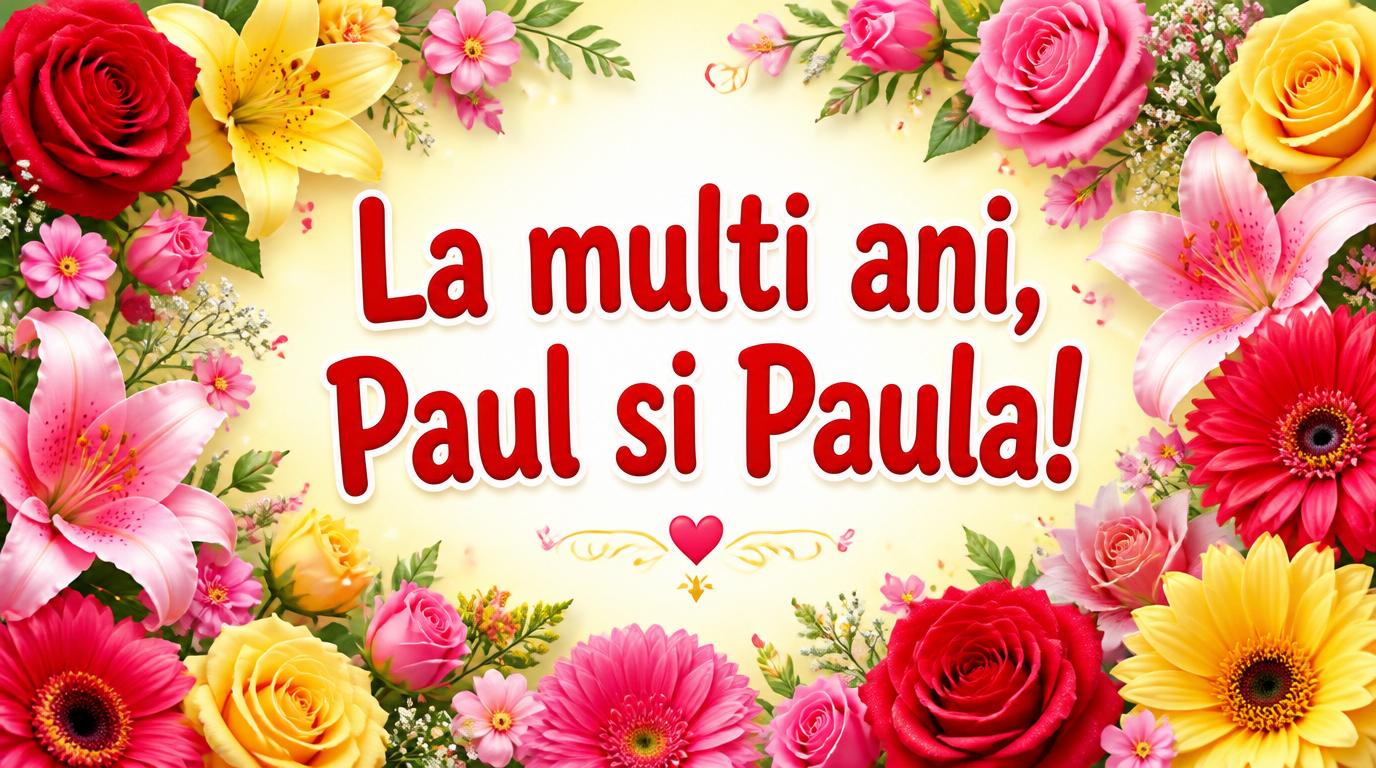 La multi ani, Paul si Paula!