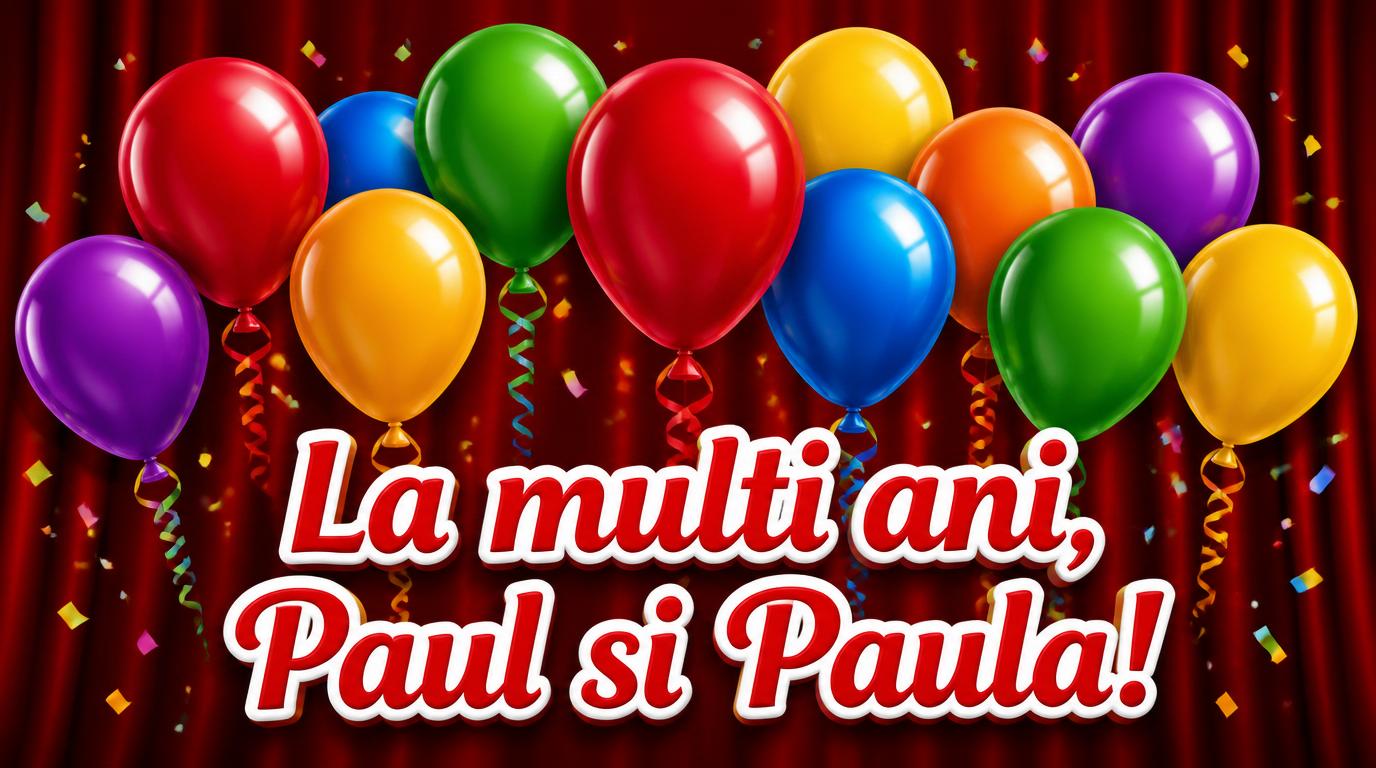 La multi ani, Paul si Paula!