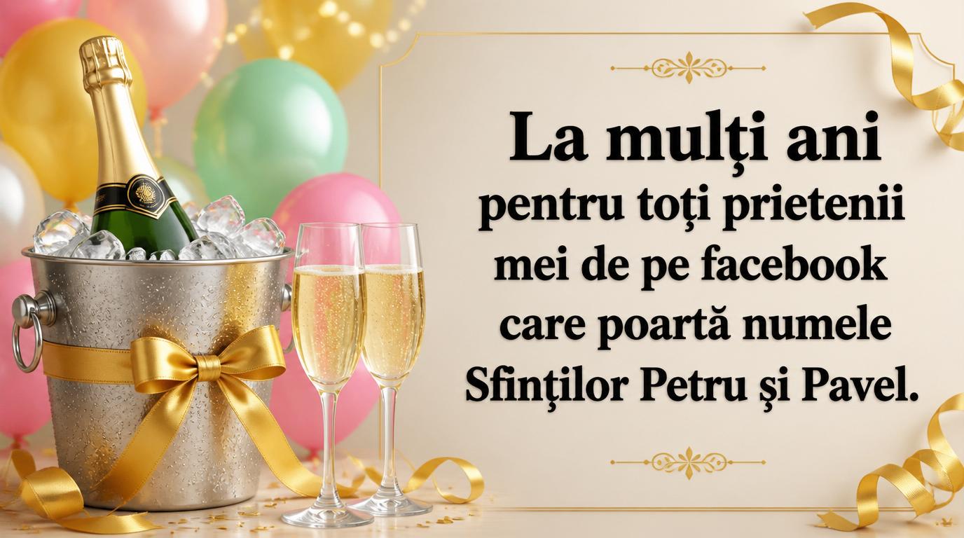 La mulți ani pentru toți prietenii mei de pe facebook