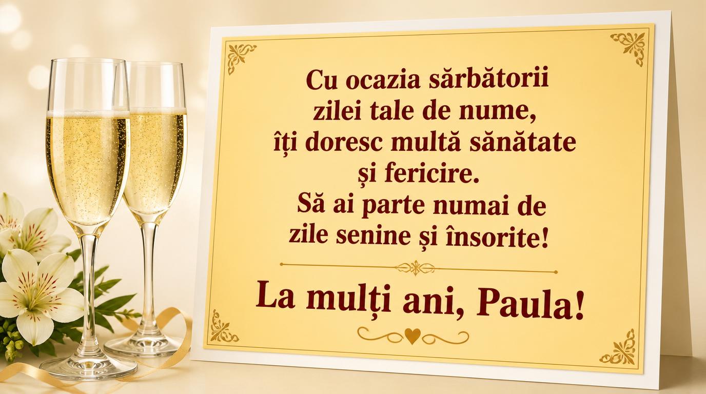 La mulți ani, Paula!