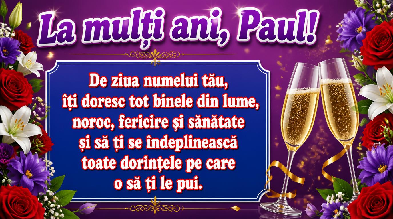 La mulți ani, Paul!
