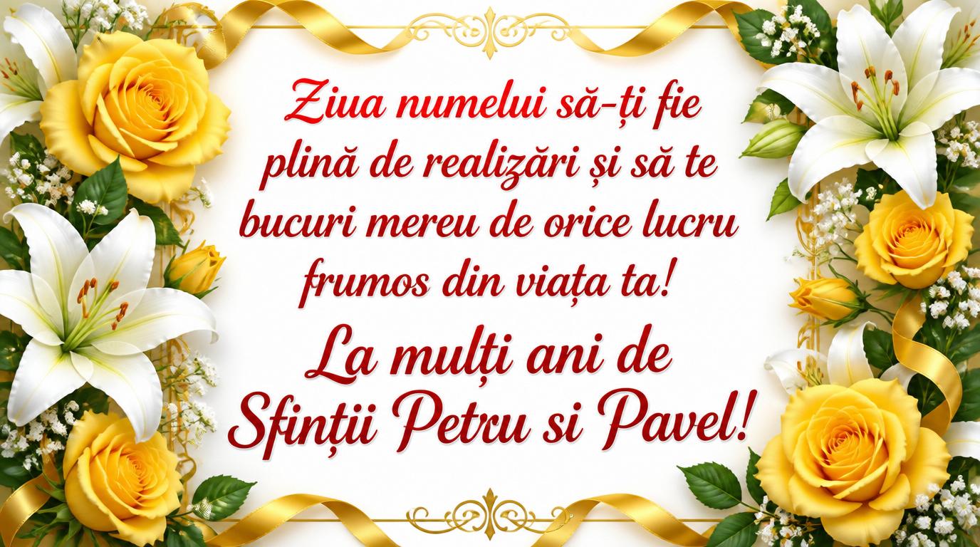 La mulți ani de Sfintii Petru si Pavel!
