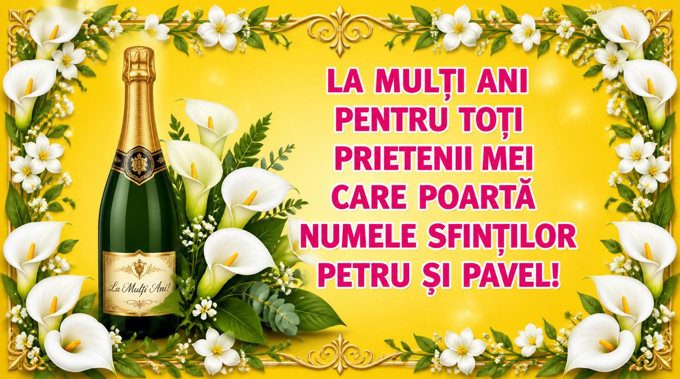La mulți ani de Sfintii Petru si Pavel!