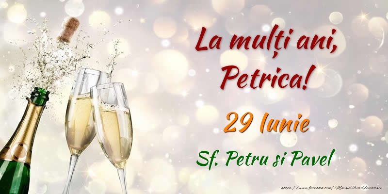 Felicitari de Sfintii Petru si Pavel - La multi ani, Petrica! 29 Iunie Sf. Petru si Pavel - mesajeurarifelicitari.com