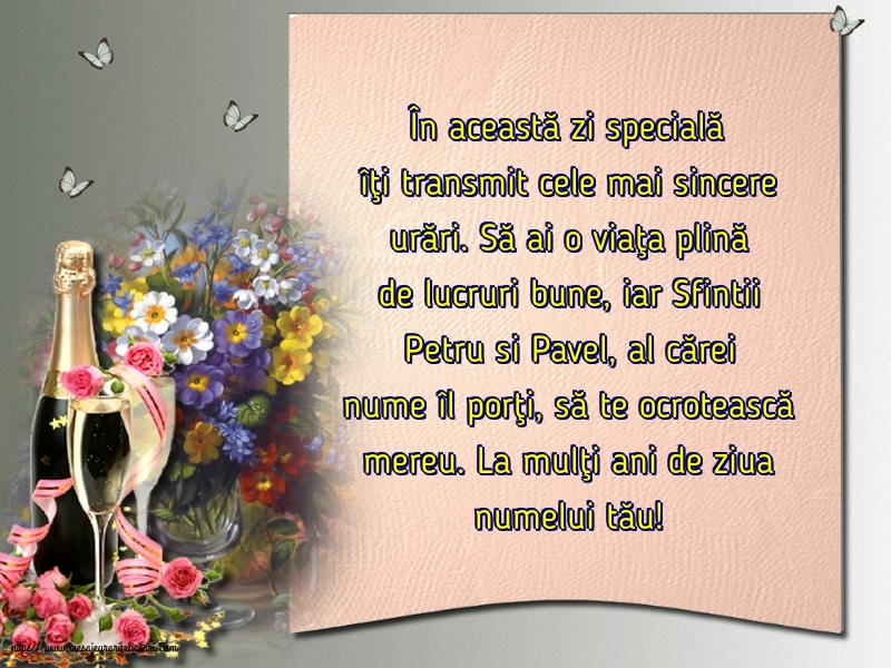 La mulţi ani de ziua numelui tău!