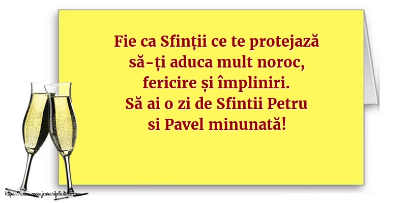 Sfintii Petru si Pavel Să ai o zi de Sfintii Petru si Pavel minunată!
