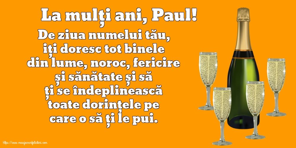 La mulți ani, Paul!