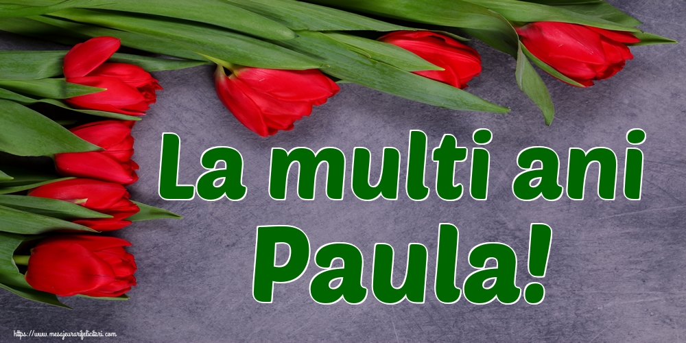La multi ani Paula!