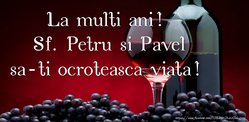 La multi ani! Sf. Petru si Pavel sa-ti ocroteasca viata!