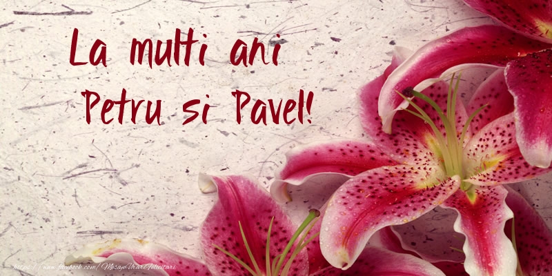 La multi ani Petru si Pavel!