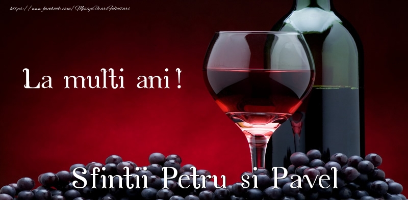 La multi ani! Sfintii Petru si Pavel