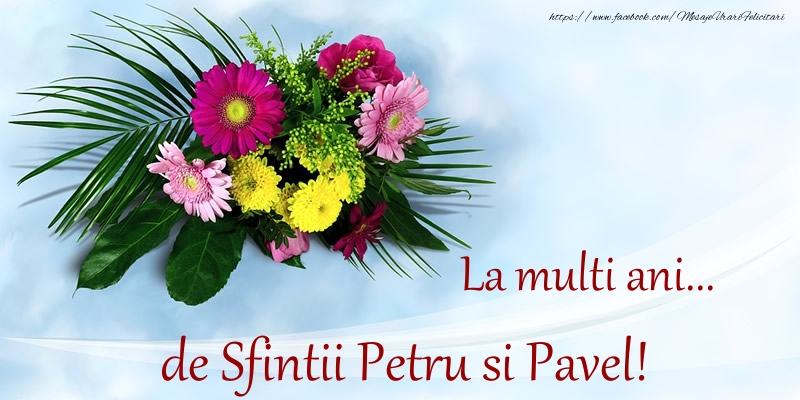 La multi ani... de Sfintii Petru si Pavel!