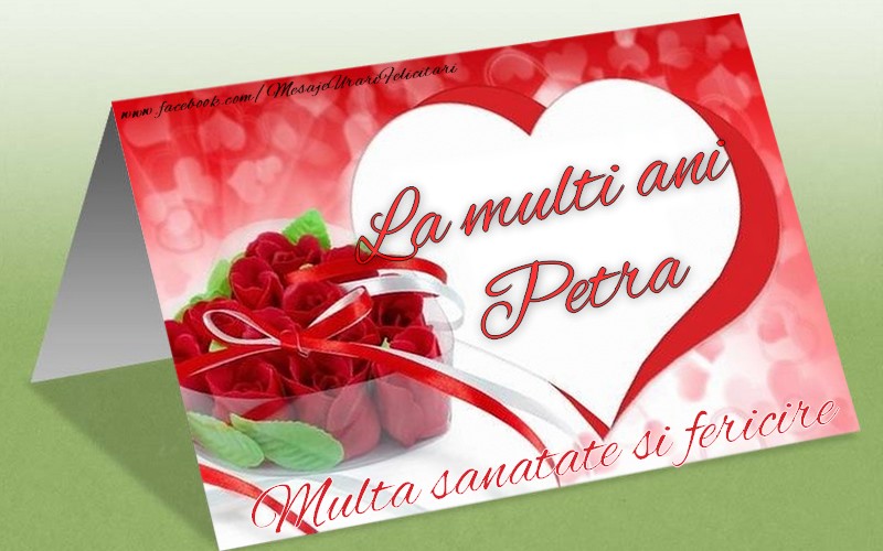 Felicitari de Sfintii Petru si Pavel - La multi ani, Petra! - mesajeurarifelicitari.com