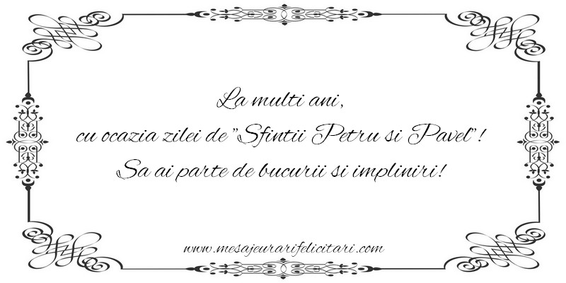 La multi ani,  cu ocazia zilei de 